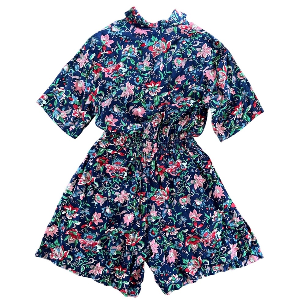 Vintage Adams Apple‎ Floral Short Sleeve Romper Women's Size Small - Picture 2 of 5